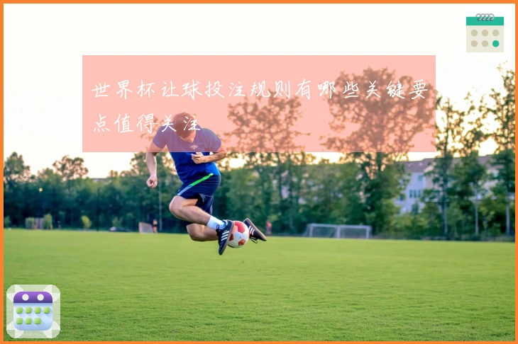 世界杯让球投注规则有哪些关键要点值得关注